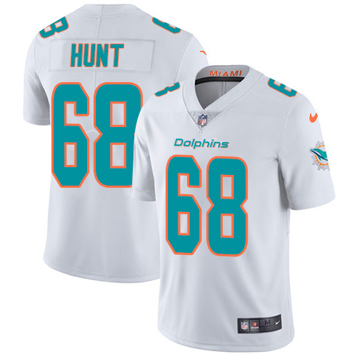Nike Miami Dolphins #68 Robert Hunt White Youth Stitched NFL Vapor Untouchable Limited Jersey->youth nfl jersey->Youth Jersey